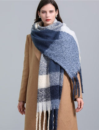 Greta Blanket Scarf Oversized Wool Blend