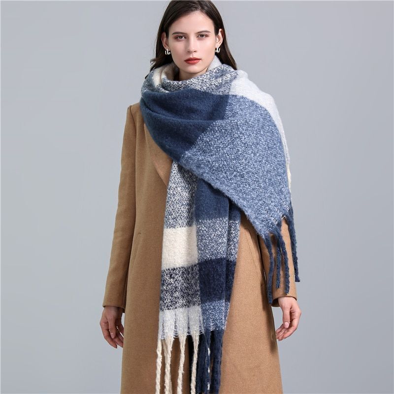 Greta Blanket Scarf Oversized Wool Blend