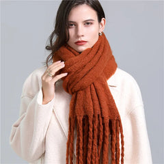 Greta Blanket Scarf Oversized Wool Blend