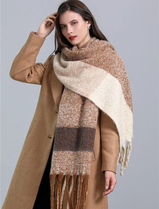 Greta Blanket Scarf Oversized Wool Blend