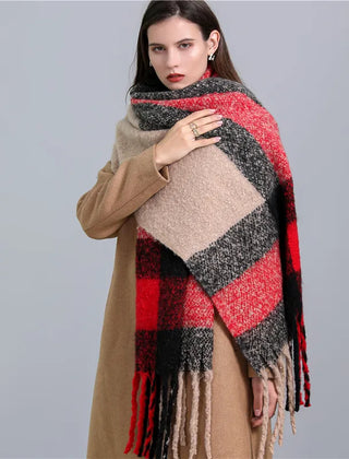 Greta Blanket Scarf Oversized Wool Blend