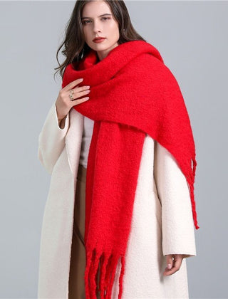 Greta Blanket Scarf Oversized Wool Blend