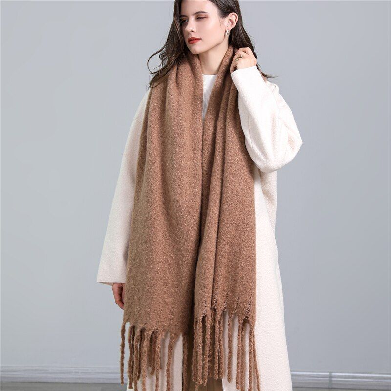 Greta Blanket Scarf Oversized Wool Blend