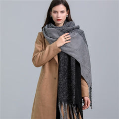 Greta Blanket Scarf Oversized Wool Blend