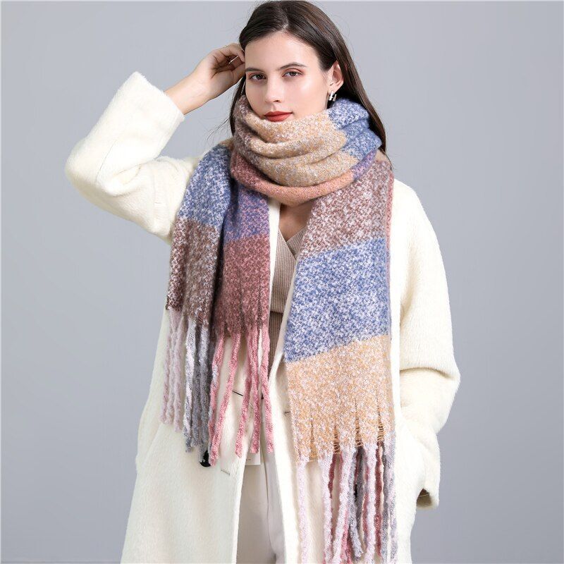 Greta Blanket Scarf Oversized Wool Blend