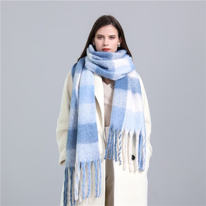 Greta Blanket Scarf Oversized Wool Blend