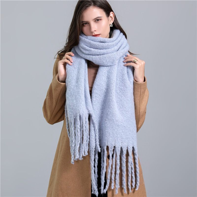 Greta Blanket Scarf Oversized Wool Blend