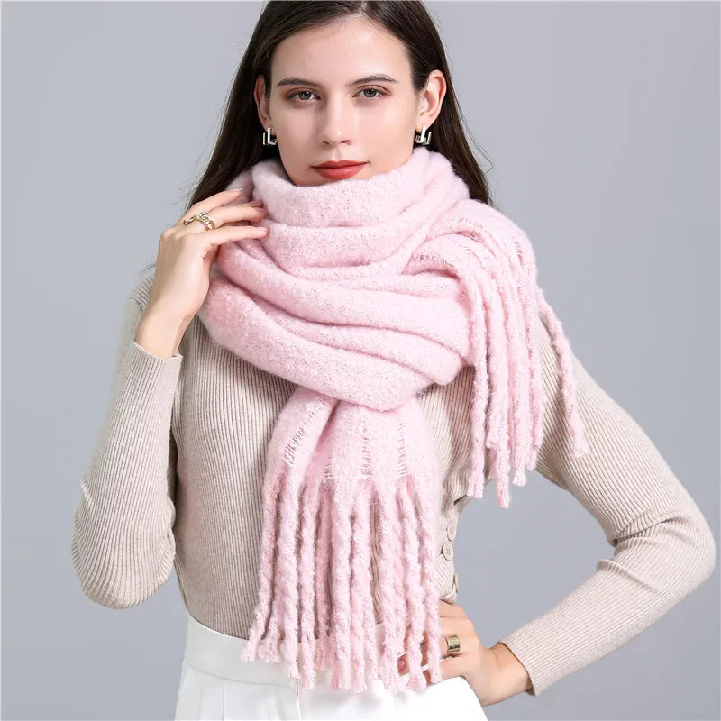 Greta Blanket Scarf Oversized Wool Blend