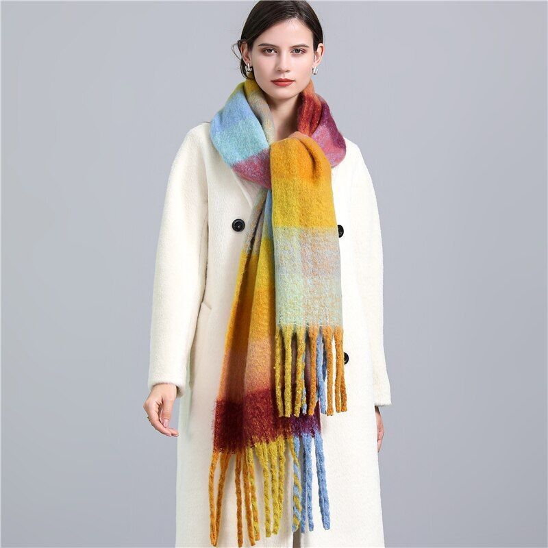 Greta Blanket Scarf Oversized Wool Blend