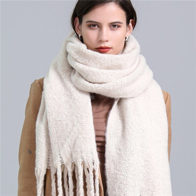 Greta Blanket Scarf Oversized Wool Blend