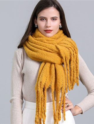 Greta Blanket Scarf Oversized Wool Blend