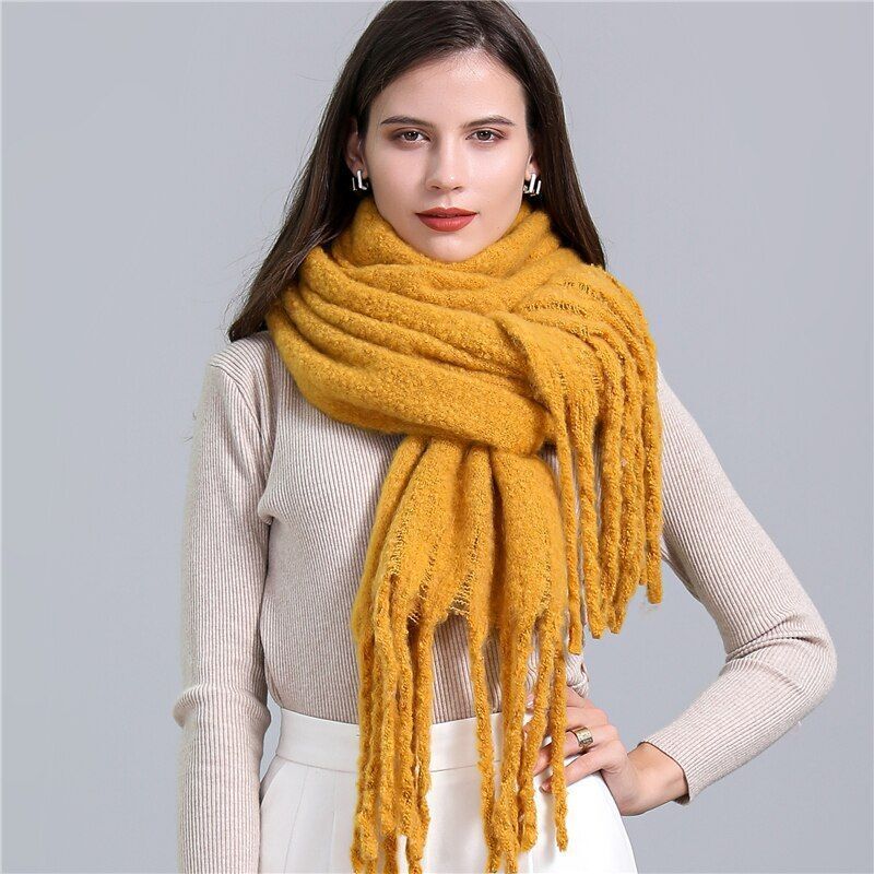 Greta Blanket Scarf Oversized Wool Blend