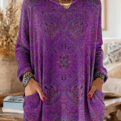 Saoirse Hooded Tunic Bohemian Print