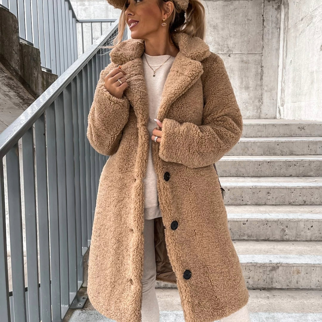 Lottie | Long Teddy Coat for Women