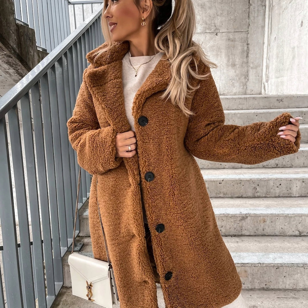 Lottie | Long Teddy Coat for Women