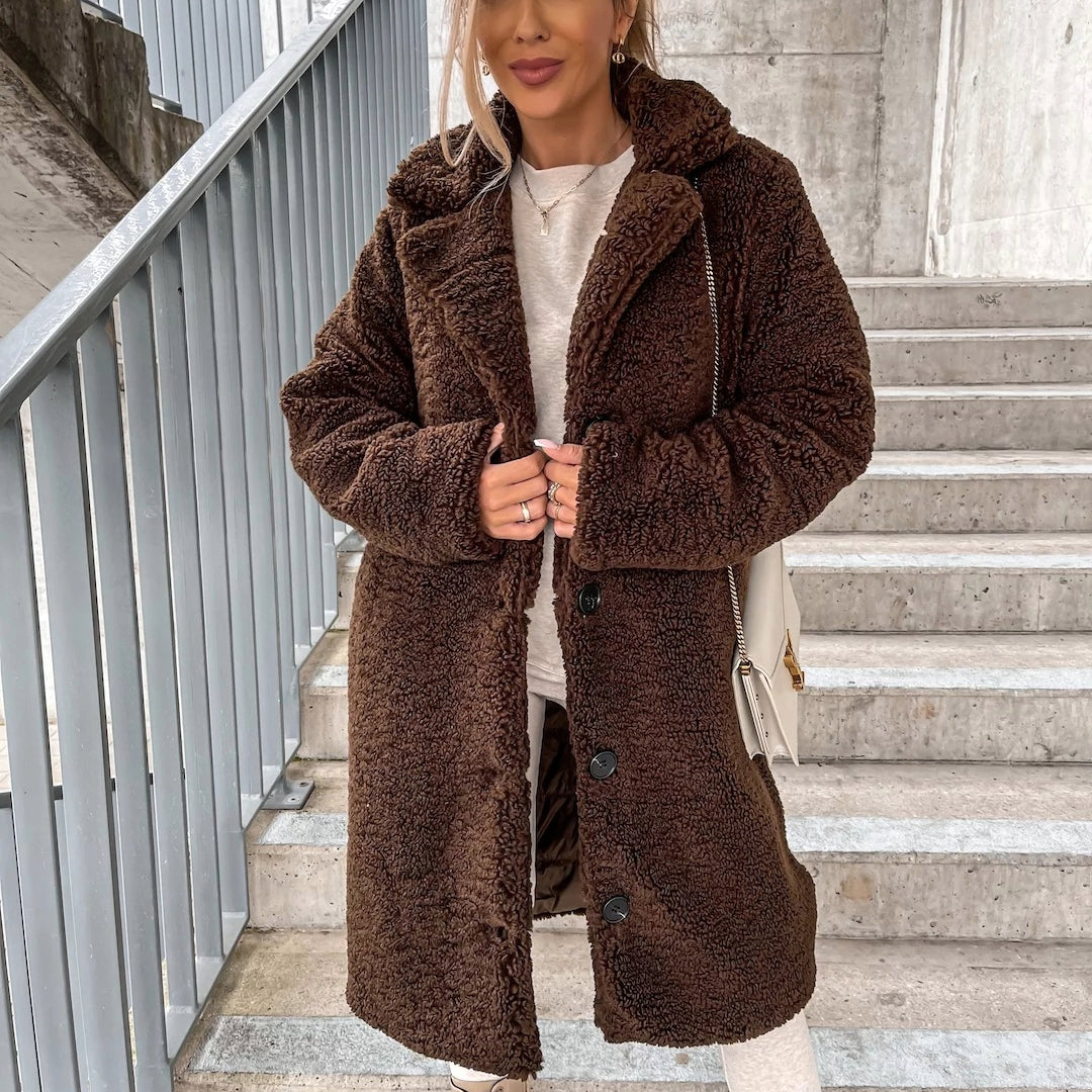 Lottie | Long Teddy Coat for Women