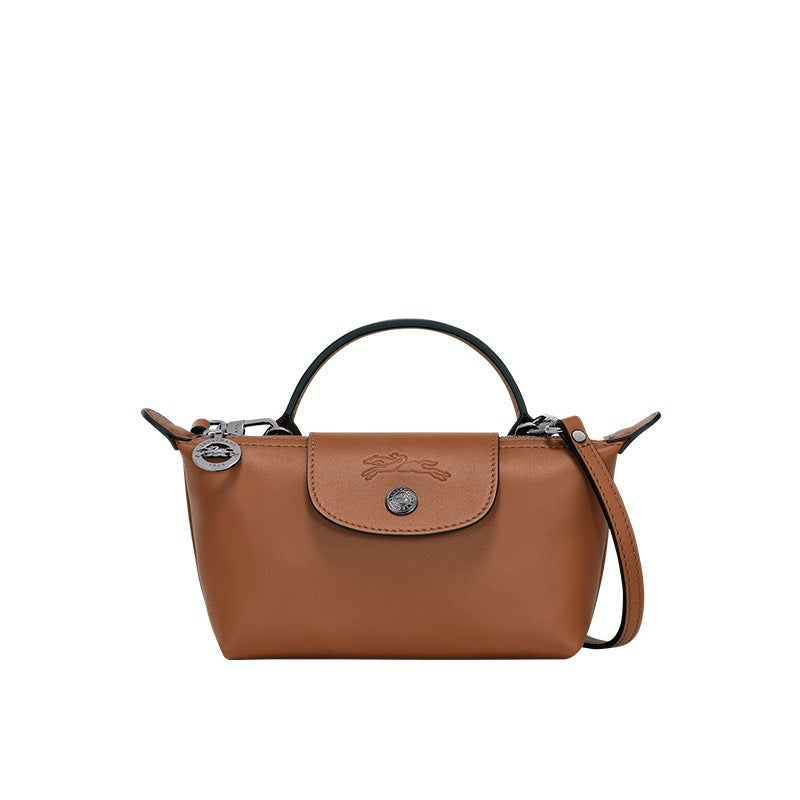 Charlotte | Leather Mini Crossbody Longchamp Bag