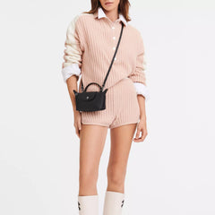 Charlotte | Leather Mini Crossbody Longchamp Bag