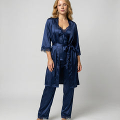 Charlotte | Silk Two White Denim Piece Set
