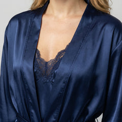 Charlotte | Silk Two White Denim Piece Set