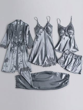 Charlotte | Silk Two White Denim Piece Set
