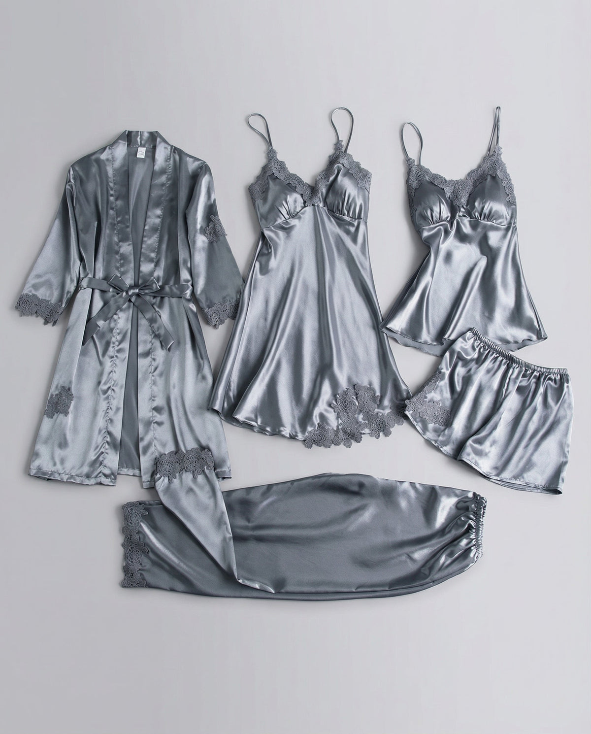 Charlotte | Silk Two White Denim Piece Set