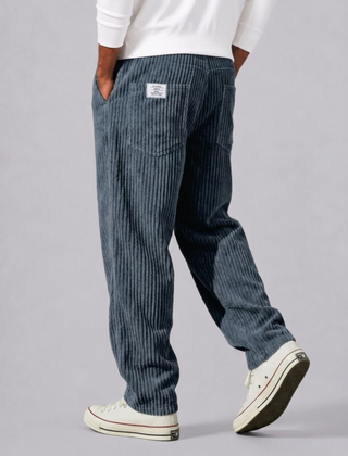 Cormac | Men's Relaxed Fit Corduroy Pants With Elastic Waist