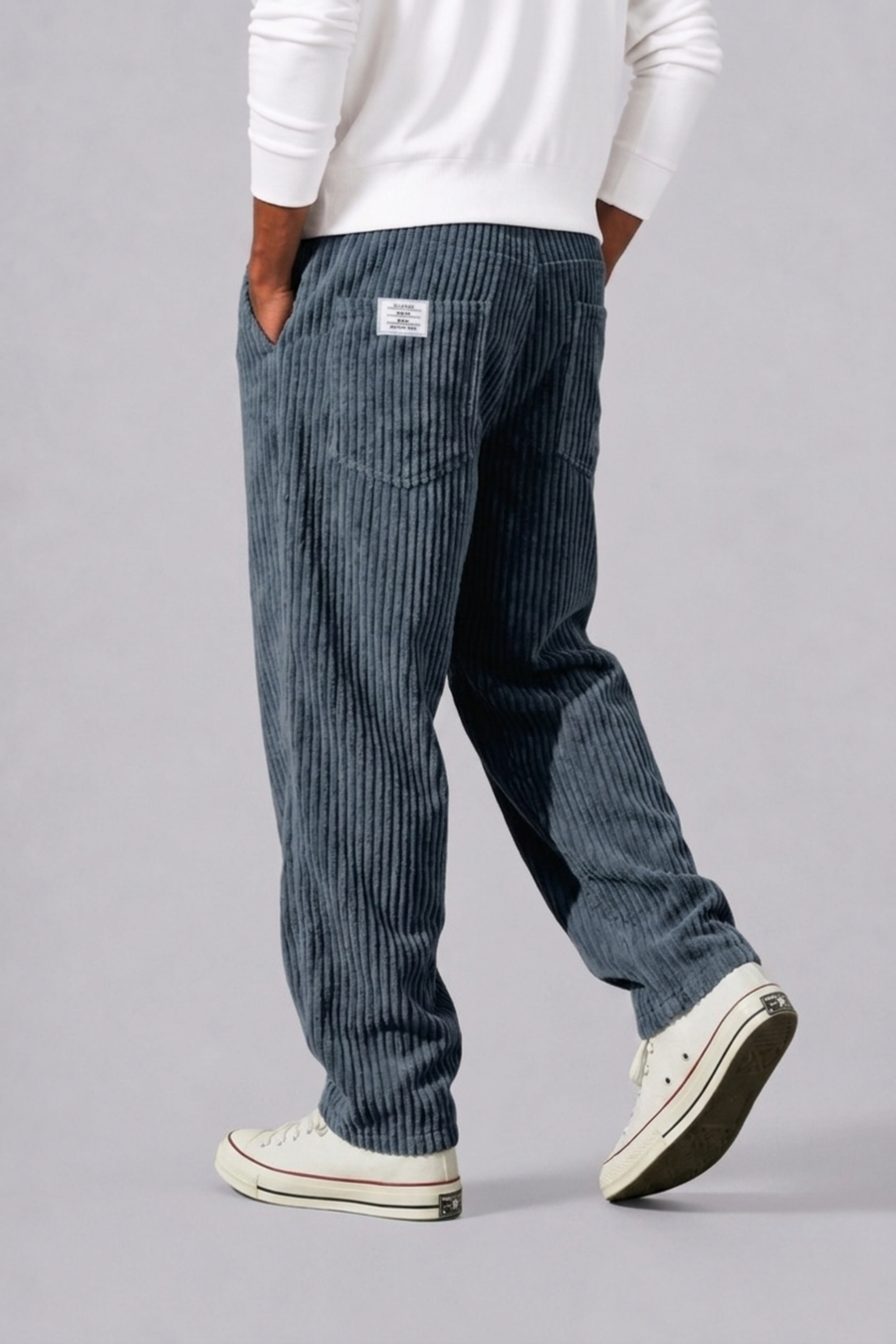 Cormac | Men's Relaxed Fit Corduroy Pants With Elastic Waist