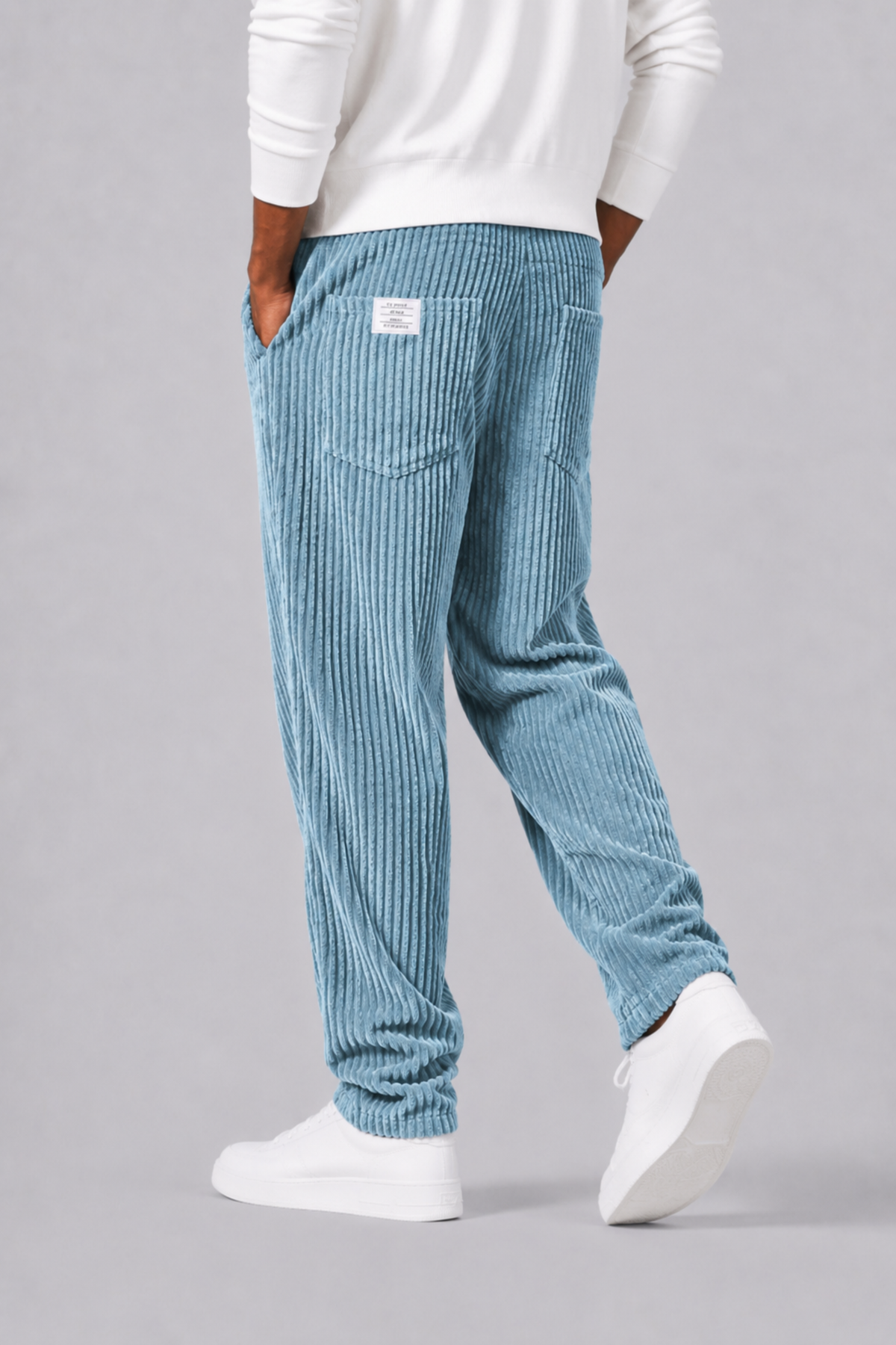 Cormac | Men's Relaxed Fit Corduroy Pants With Elastic Waist