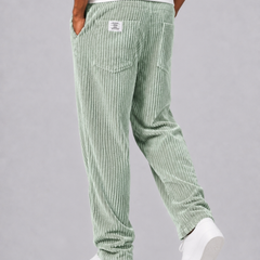 Cormac | Men's Relaxed Fit Corduroy Pants With Elastic Waist