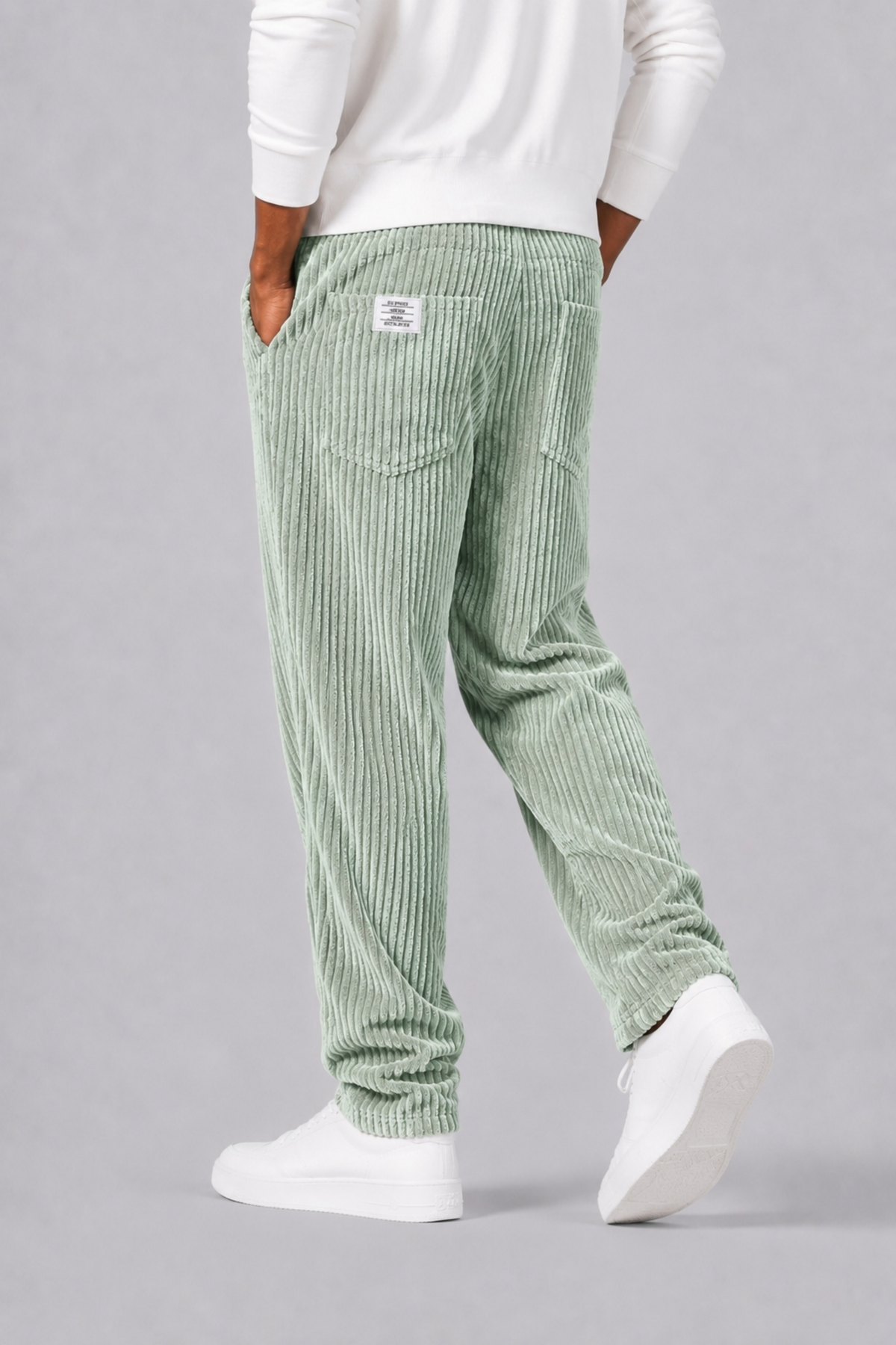 Cormac | Men's Relaxed Fit Corduroy Pants With Elastic Waist
