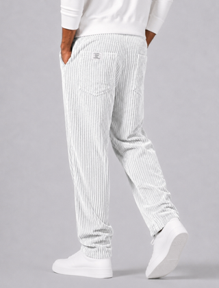 Cormac | Men's Relaxed Fit Corduroy Pants With Elastic Waist