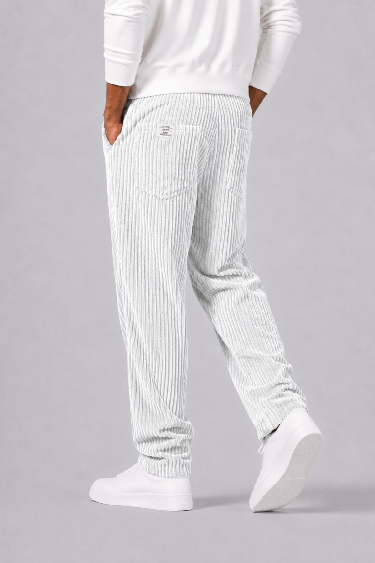 Cormac | Men's Relaxed Fit Corduroy Pants With Elastic Waist