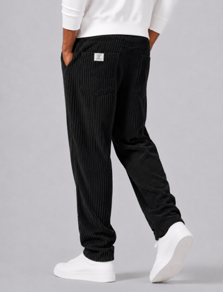 Cormac | Men's Relaxed Fit Corduroy Pants With Elastic Waist