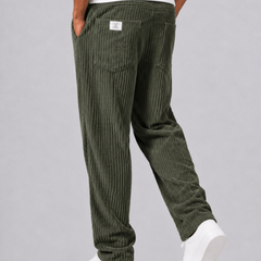 Cormac | Men's Relaxed Fit Corduroy Pants With Elastic Waist