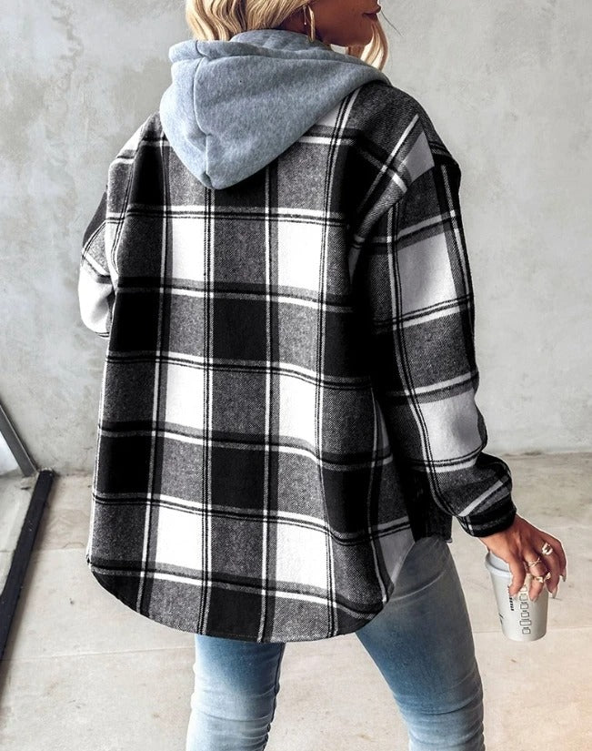 Nadia Hoodie Printed Soft Fleece