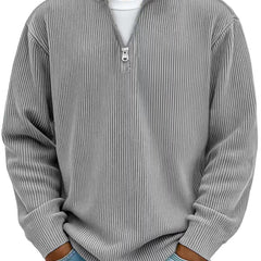 Men's Half-Zip Knit Sweater