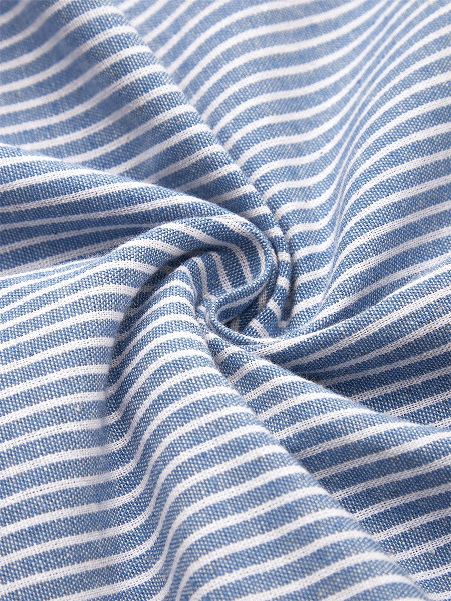 Louise | Striped Midi Dress – Effortless Comfort, Everyday Confidence