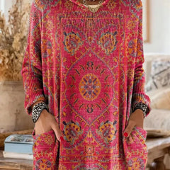Saoirse Hooded Tunic Bohemian Print