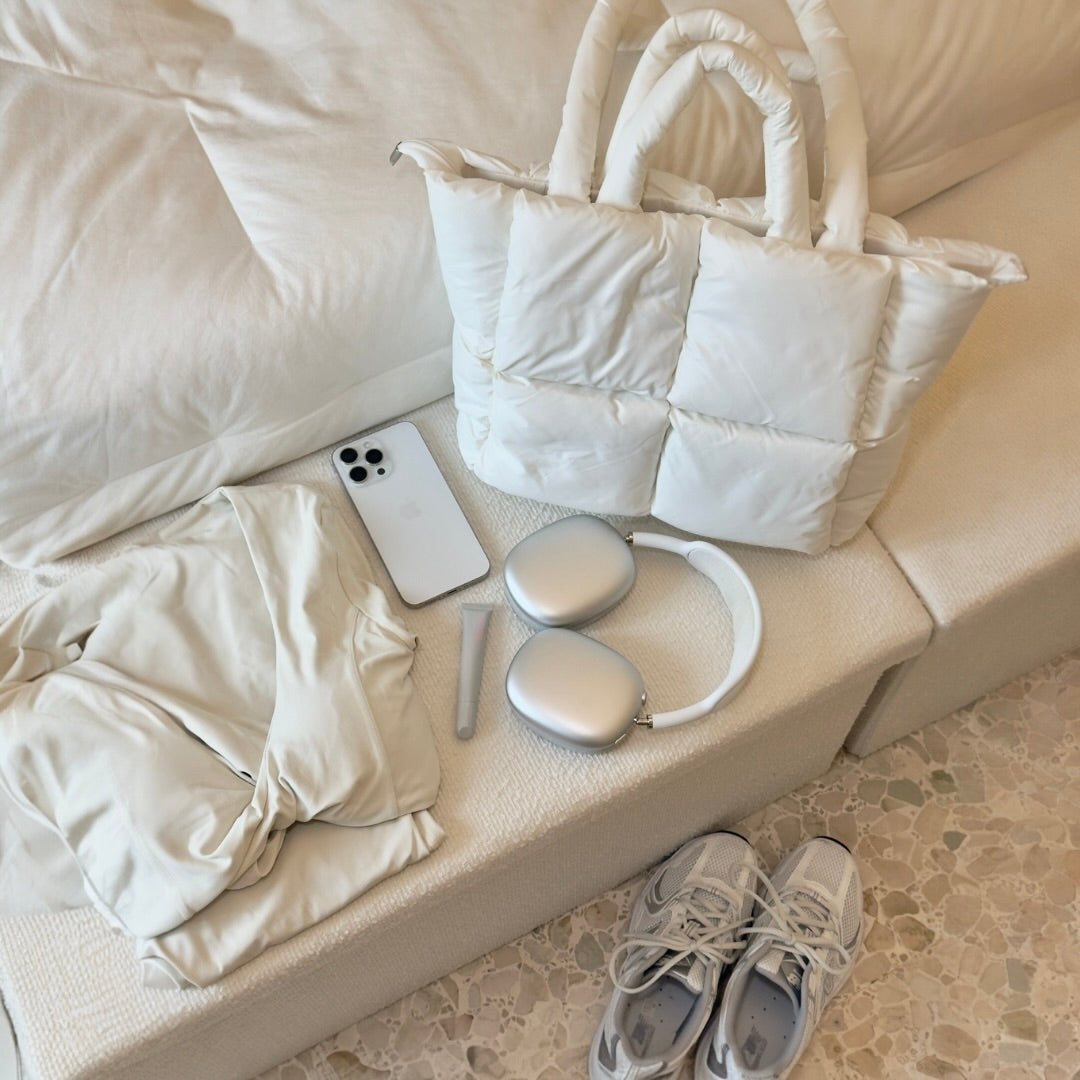 Elia | Women's Large Quilted Puffer Tote Bag