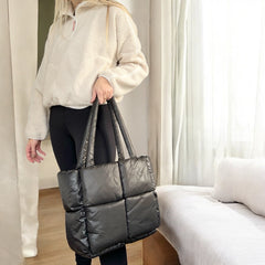 Elia | Women's Large Quilted Puffer Tote Bag