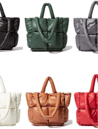 Elia | Women's Large Quilted Puffer Tote Bag