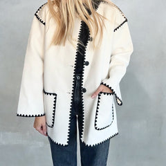 Ida | Warm Cream Winter Coat