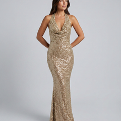 Emma | Maxi Winter Sequin Women Dress