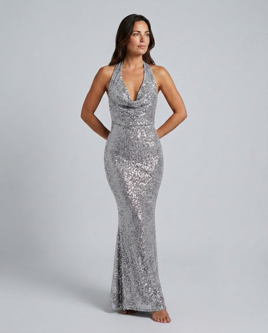 Emma | Maxi Winter Sequin Women Dress