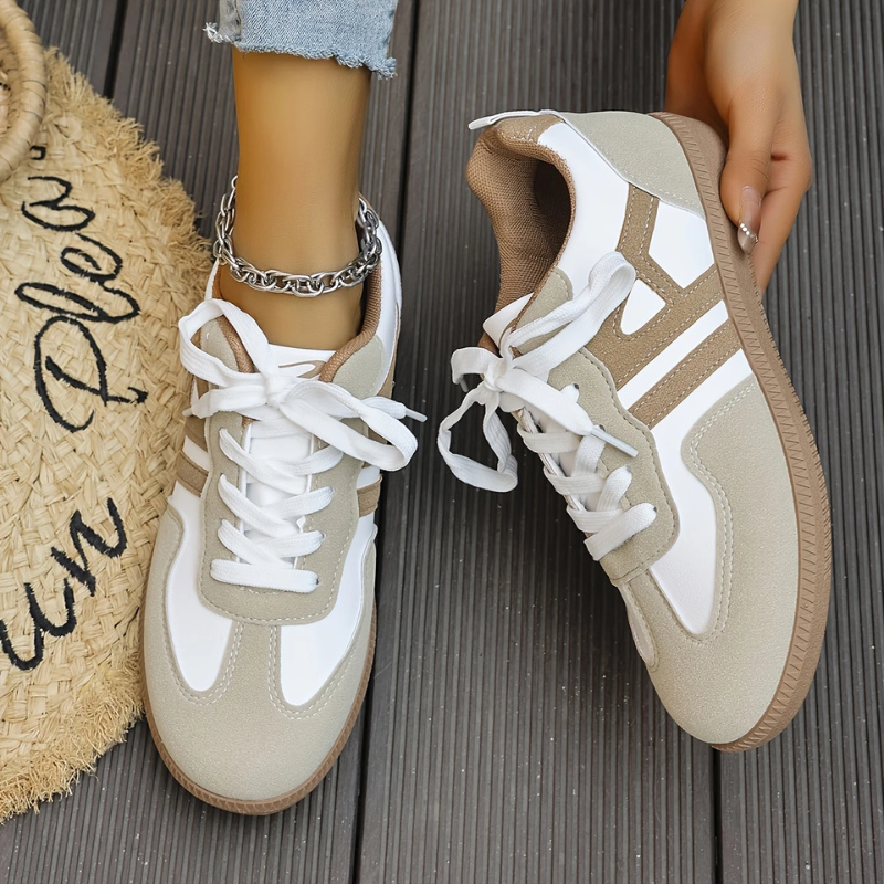 Amelia | Lightweight White Sneakers Wide Fit
