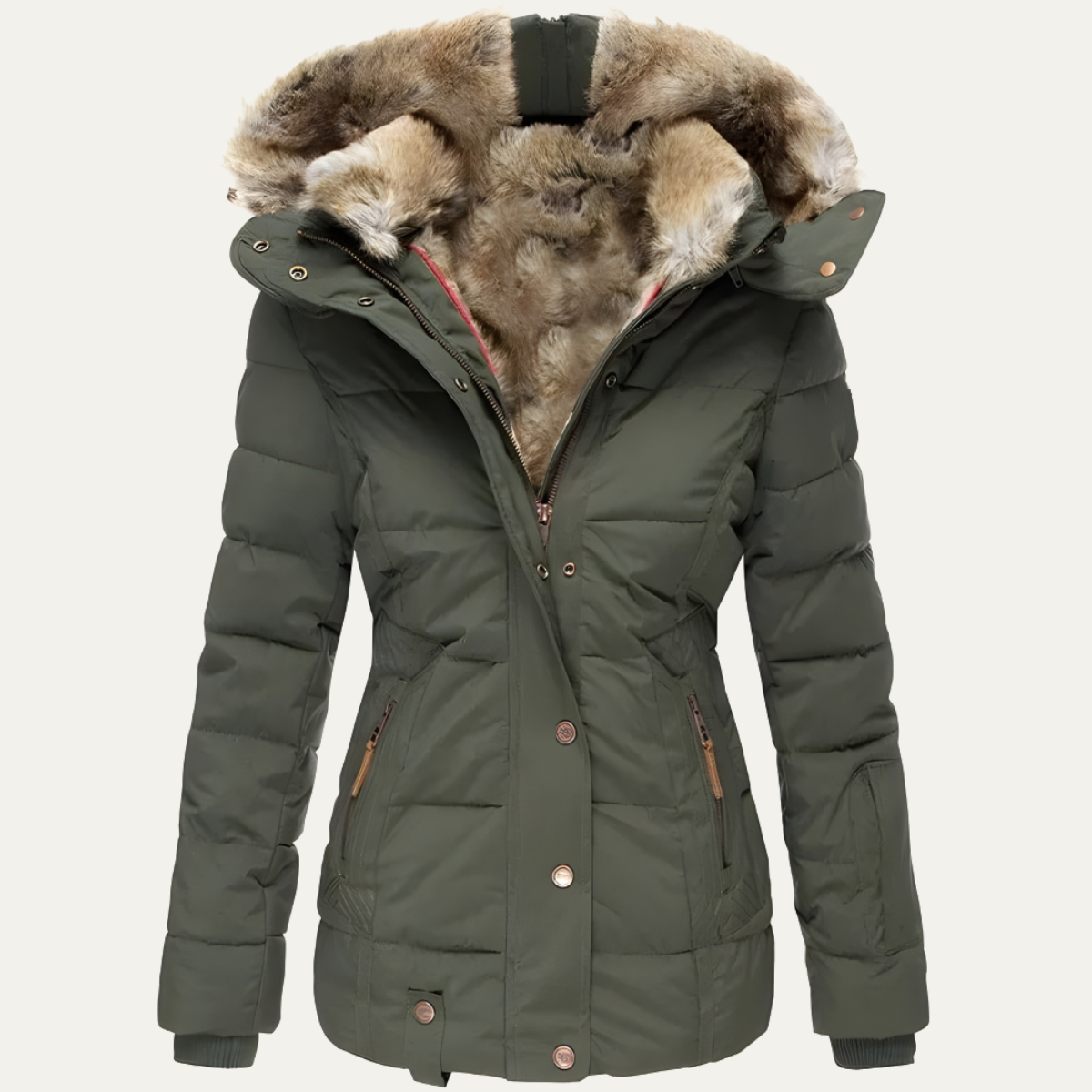Harriet | Faux Fur Hood Winter Jacket