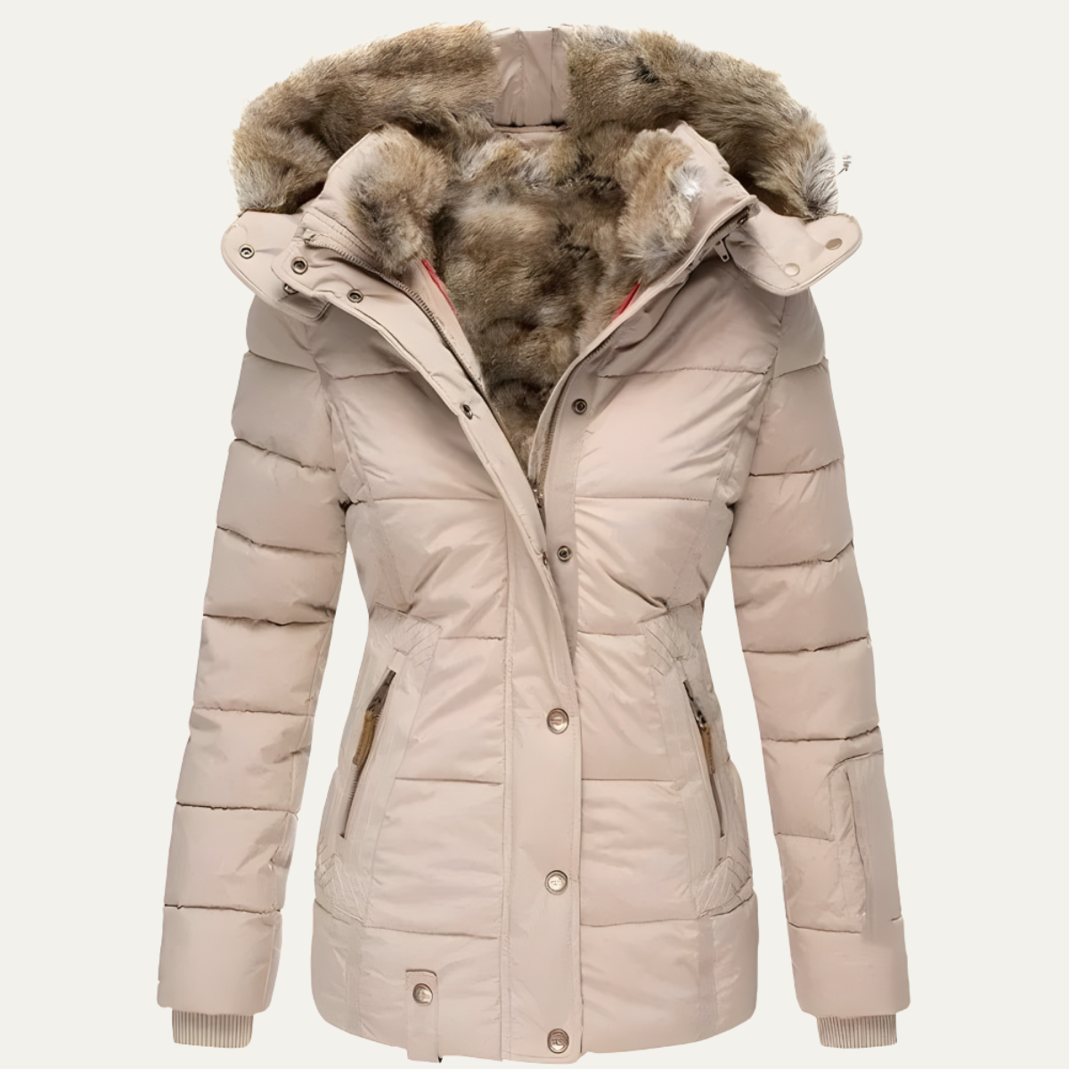 Harriet | Faux Fur Hood Winter Jacket