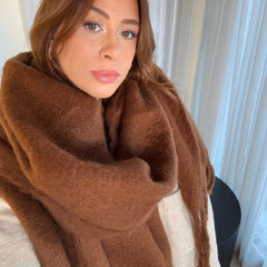 Dilys | Chunky Fringed Winter Scarf