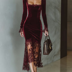 Emma | Velvet Women Maxi Formal Dress